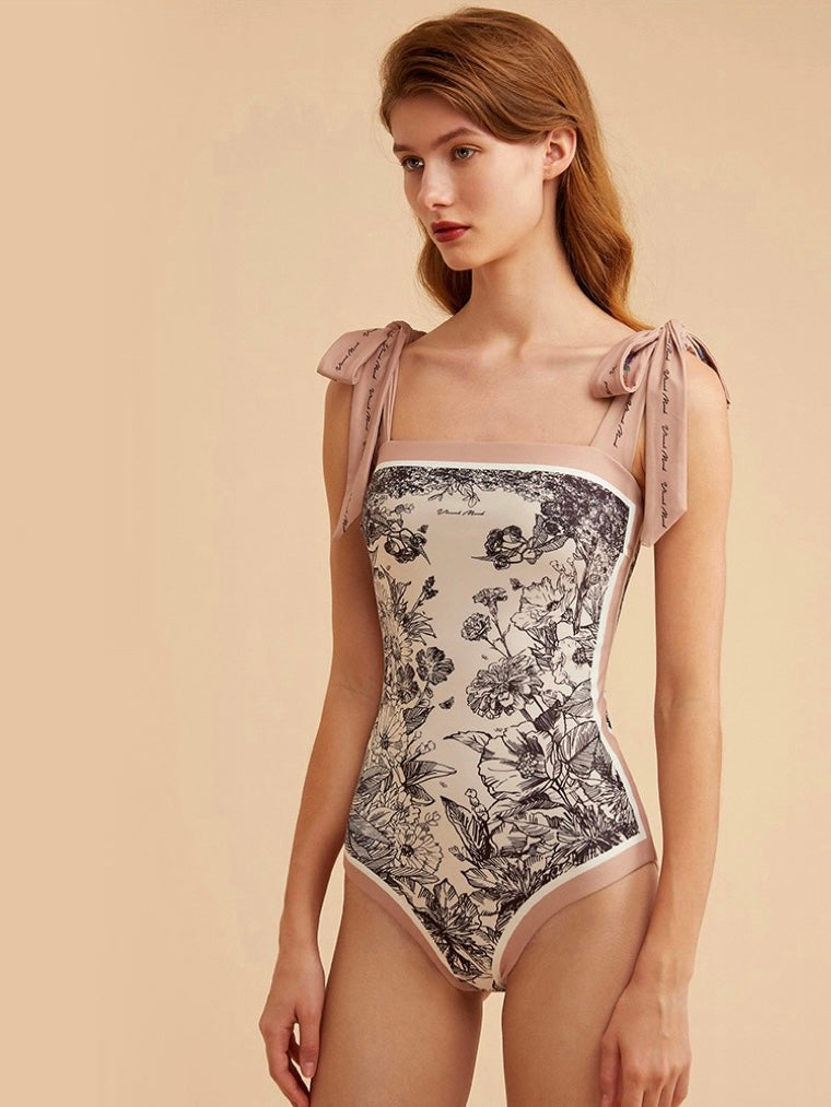 Premium Quality 2-side Print Jumpsuit Swimwear