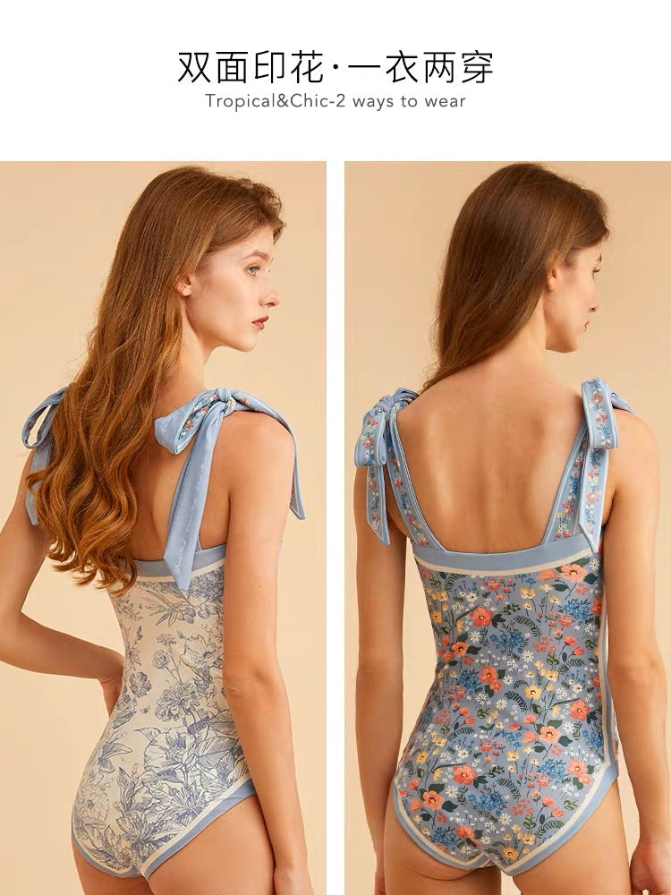 Premium Quality 2-side Print Jumpsuit Swimwear