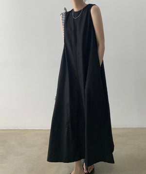 Korean Side Pocket Back Zipper Comfy Casual Dress