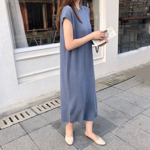 Side Split Oversize Knitted Dress