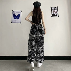 Aztec Print Cami Top and Jogger Pants 2 in 1 Coords Terno