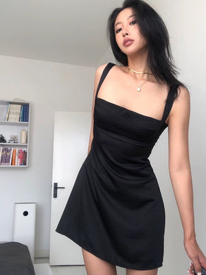 Square Neck Solid Cami Dress