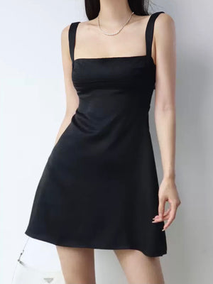 Square Neck Solid Cami Dress