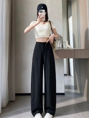 Side Pocket Back Garter Pants