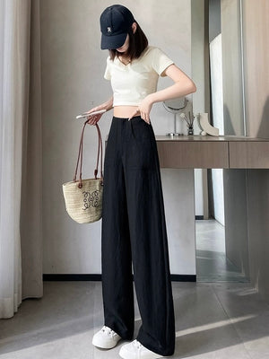 Side Pocket Back Garter Pants