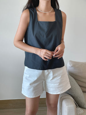 Square Neck Comfy Solid Top