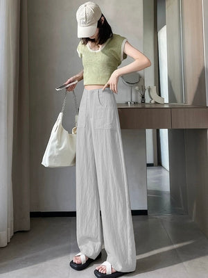 Side Pocket Back Garter Pants