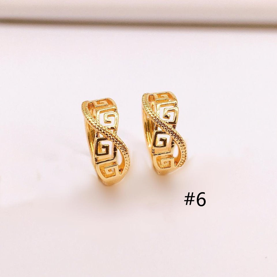 14K Bangkok Gold Earring Stud