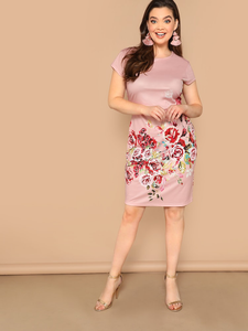 Floral Plus Size Dress