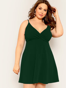 Sexy Surplice Cami Dress Plus Size