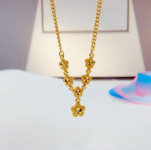 24K Bangkok Gold Pendant Necklace for Women