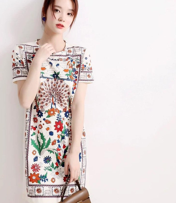 Mixed Vintage Floral Elegant Dress