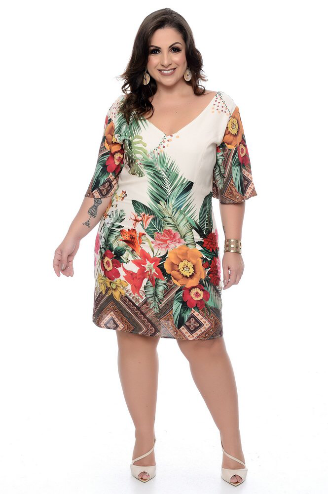 Floral Plus Size Dress