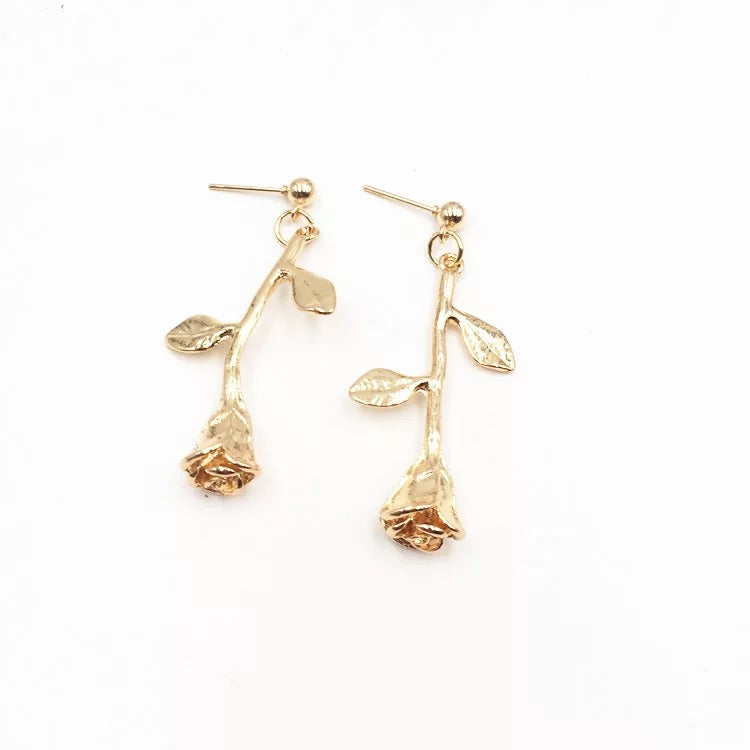 BUY 1 TAKE 1 Rose Flower Drop Earrings & Necklace Set