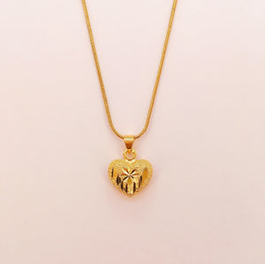 Class A 24K Bangkok Gold Heart / Ball / Virgin Mary Necklace