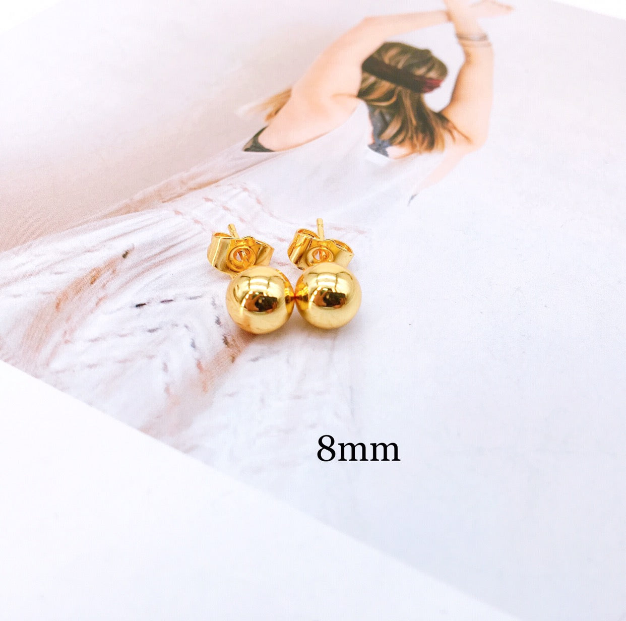 14K Bangkok Gold Earring Stud